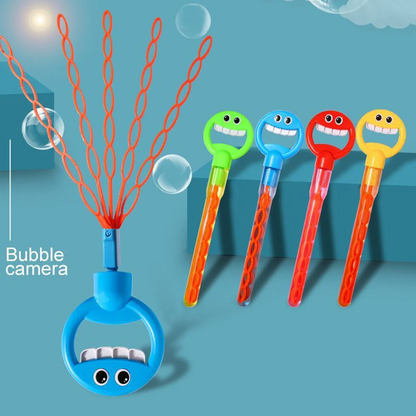 BubbleBliss 1+1 Gratis | Smiley Gezicht Bubbelstok met 32 Gaten