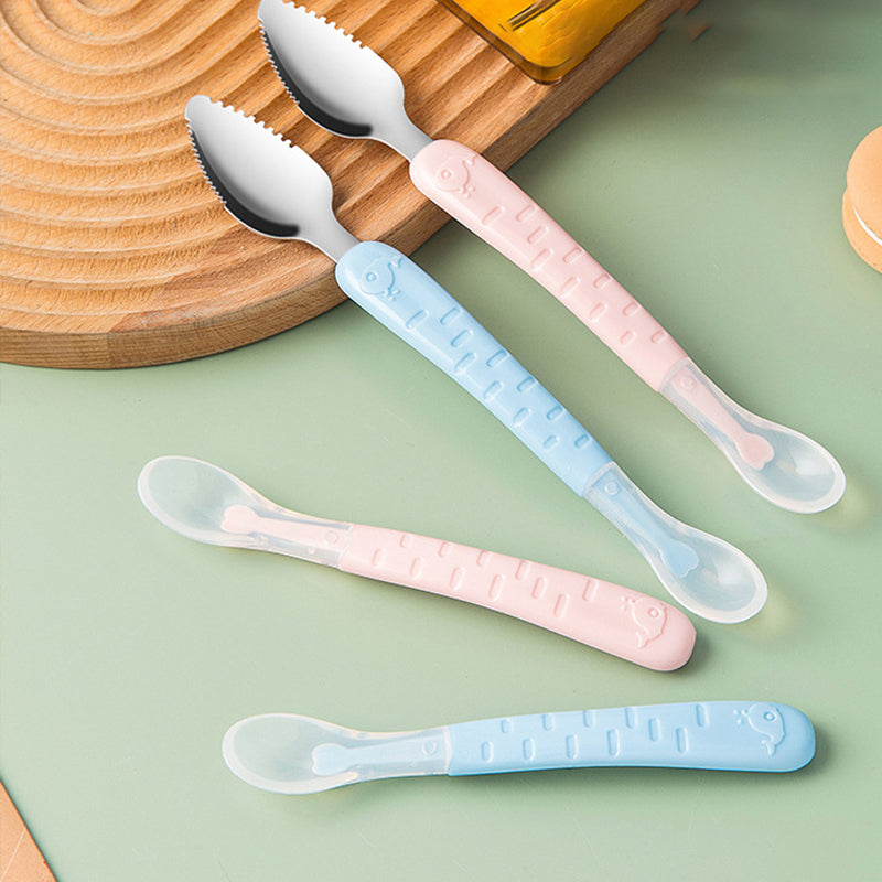 1+1 GRATIS BabySpoon | Duurzame Siliconen Lepel met Dubbele Kop