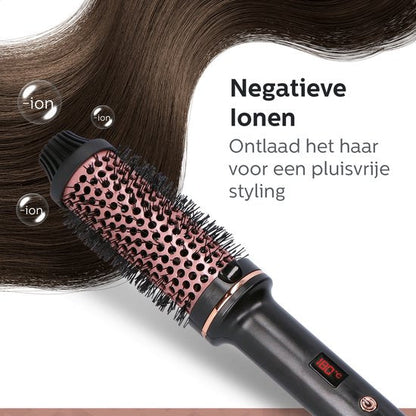 ThermoStyle | 3-in-1 Keramische Borstel voor Hitte en Styling