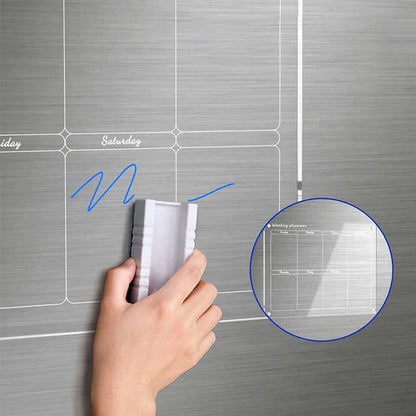 ClearView Magnetisch Kalenderbord | Perfecte Planner voor Thuis en Kantoor