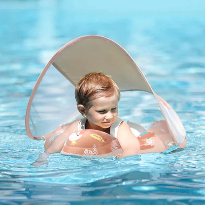 SunSafe Toddler Swim Ring | Beschermende Babyzwemring met Zonneklep