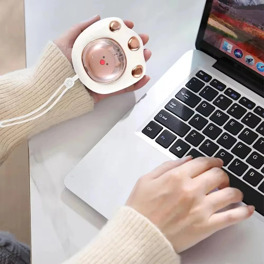 Purrfect Warmte | Mini USB Handwarmer in Schattige Kattenpootvorm