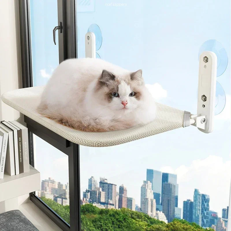 Cozy Window Lounger | Opvouwbare Kattenhangmat voor Vensterbank.