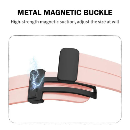 Magnetische Siliconen Band voor Apple Watch - Geschikt voor 38mm tot 49mm