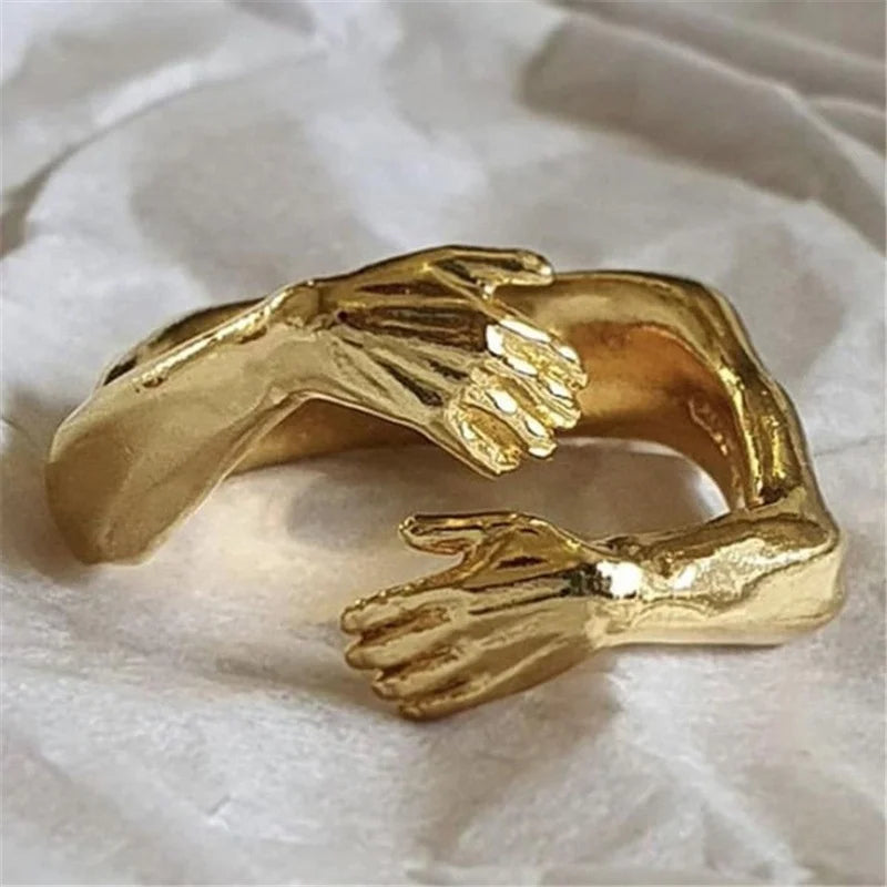 Knuffelring  | Goud / Zilvere ring