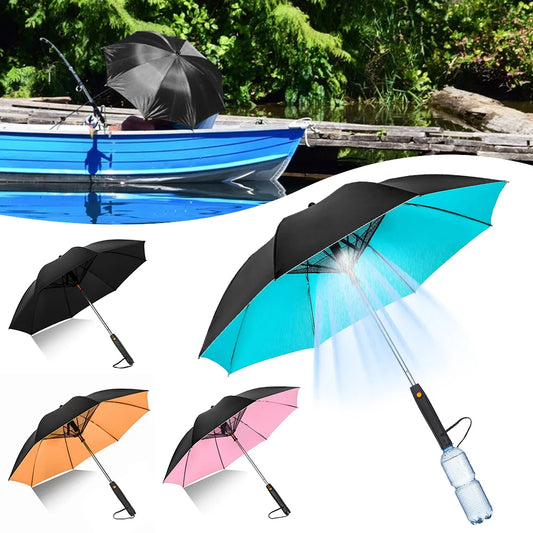 CoolBreeze UV-Parasol | Verfrissende UV-Parasol met Ventilator en Vernevelaar