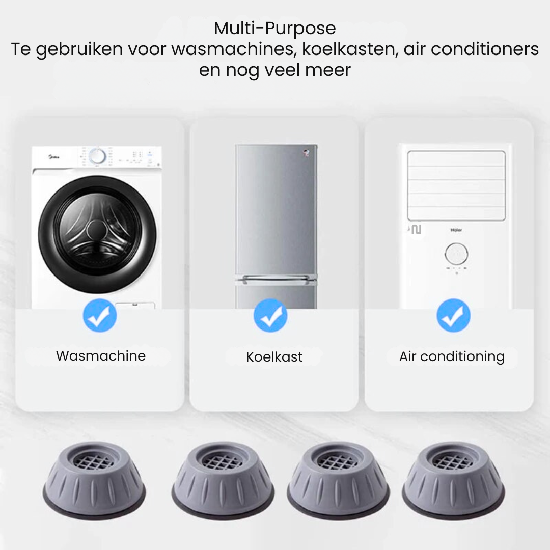 VibrantStop 4-Pack | Nooit meer een trillende wasmachine!