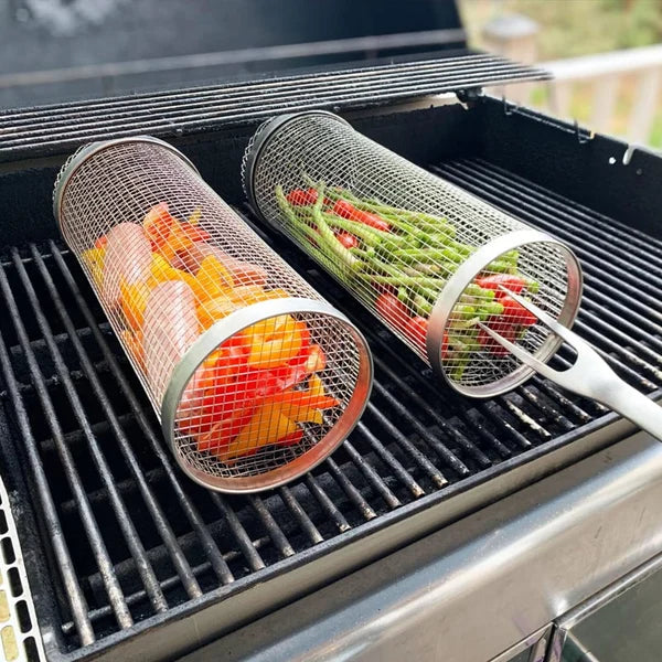 GrillRoll 2 Stuks | Rolling Grill Basket