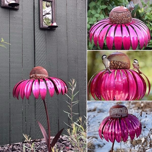 1+1 GRATIS Kegelbloem Vogelvoederhuis | Elegant Tuinaccessoire