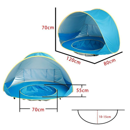 ZonBescherm Baby Tent | Bescherm je baby tegen schadelijke UV-stralen!