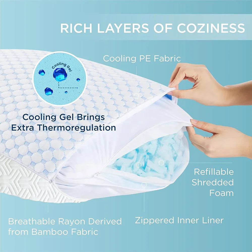 Premium Cooling Memory Foam Pillow: Voor Een Comfortabele Nachtrust Zonder Oververhitting