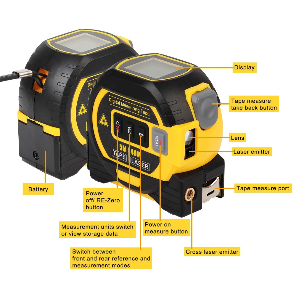 Precisie en gemak met de Multifunctionele Laser Afstandsmeter