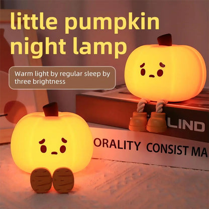 Halloween Pumpkin Night Light - Schattige Verlichting voor een Griezelige Sfeer!