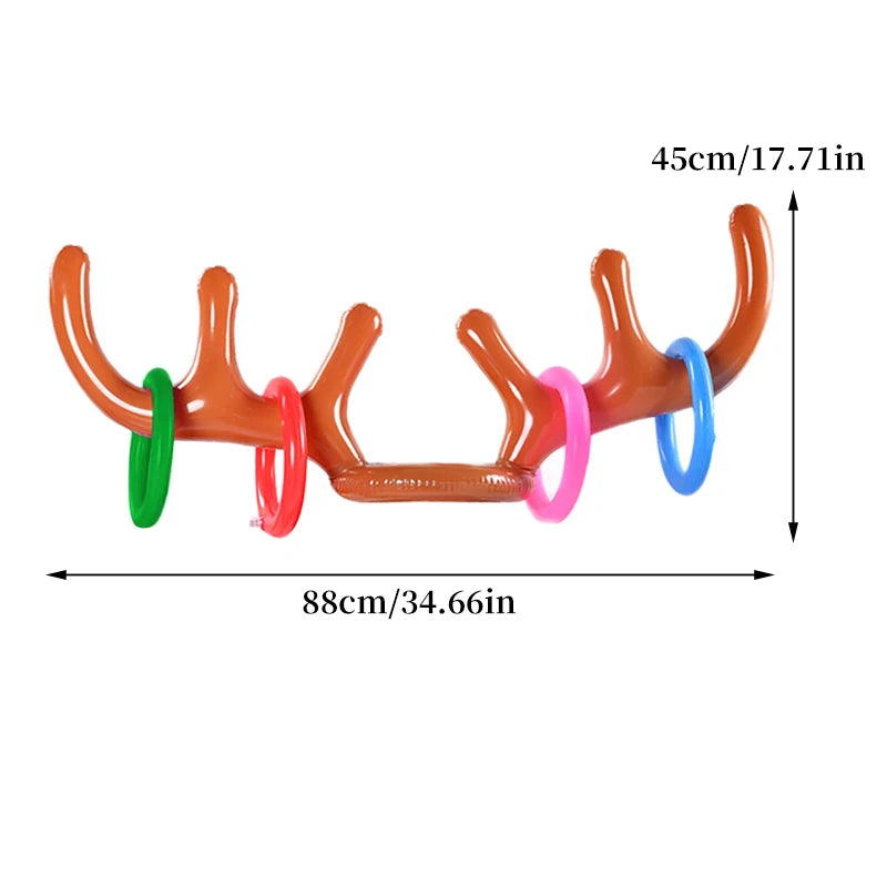 Kerst Reindeer Hoed Ring Werp Spel - Gezellige Activiteit voor het Gezin!