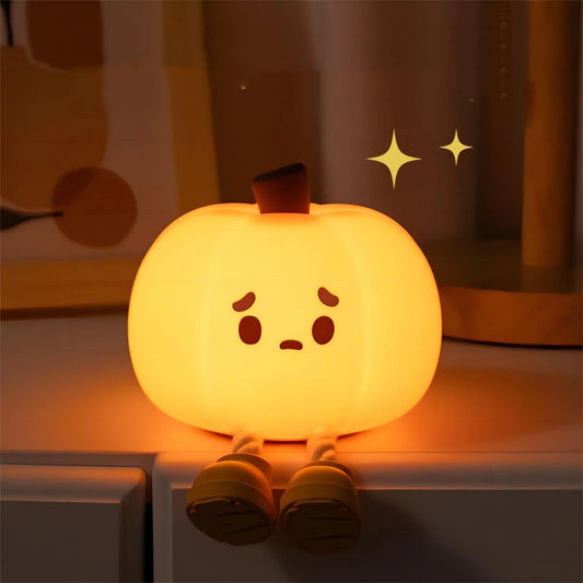 Halloween Pumpkin Night Light - Schattige Verlichting voor een Griezelige Sfeer!