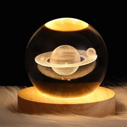 Magische Glowing Galaxy Crystal Lamp voor Betoverende Verlichting en Sfeer