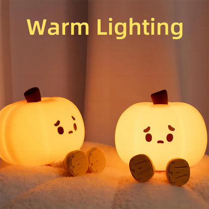 Halloween Pumpkin Night Light - Schattige Verlichting voor een Griezelige Sfeer!