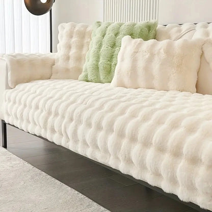 Luxueuze Plush Sofa Cover - Stijlvolle Bescherming en Comfort!