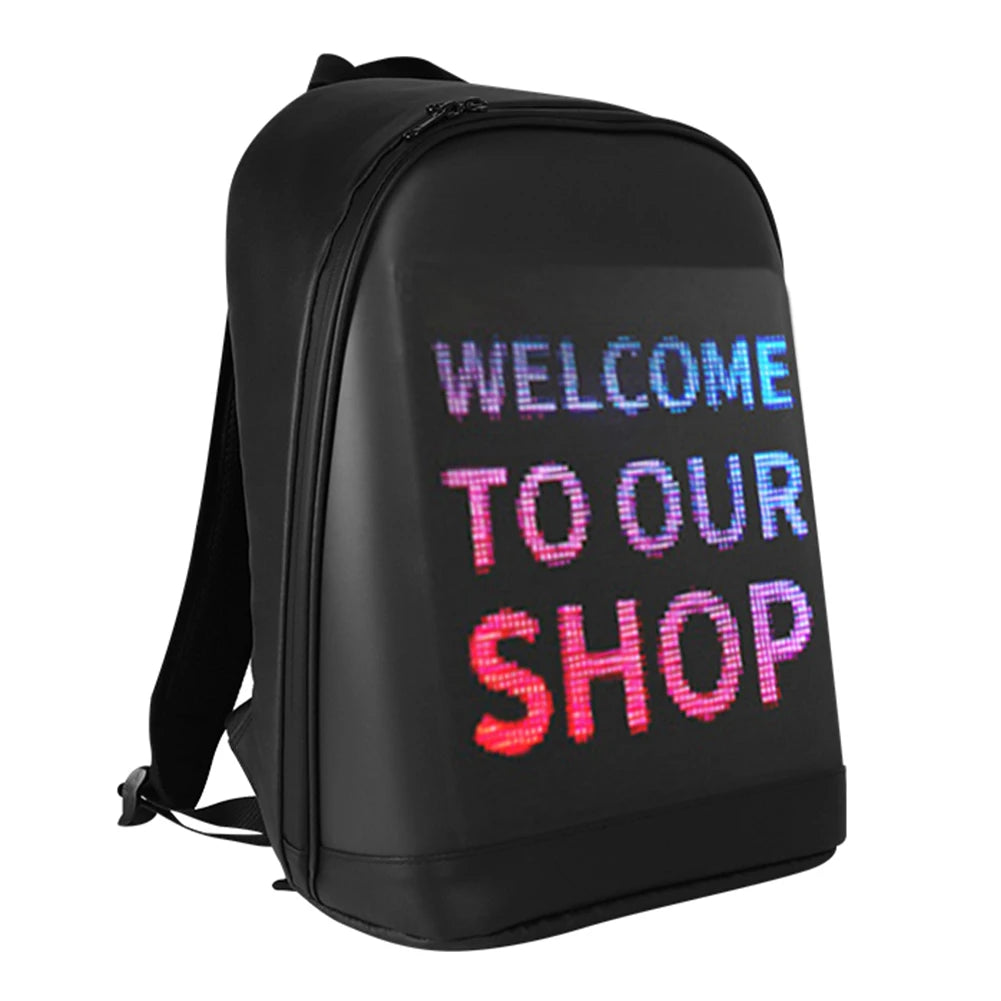 Stijlvolle LED Display Wifi Laptop Rugzak voor On-the-Go Professionals