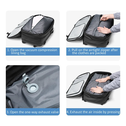 Vacuum Compression Travel Backpack