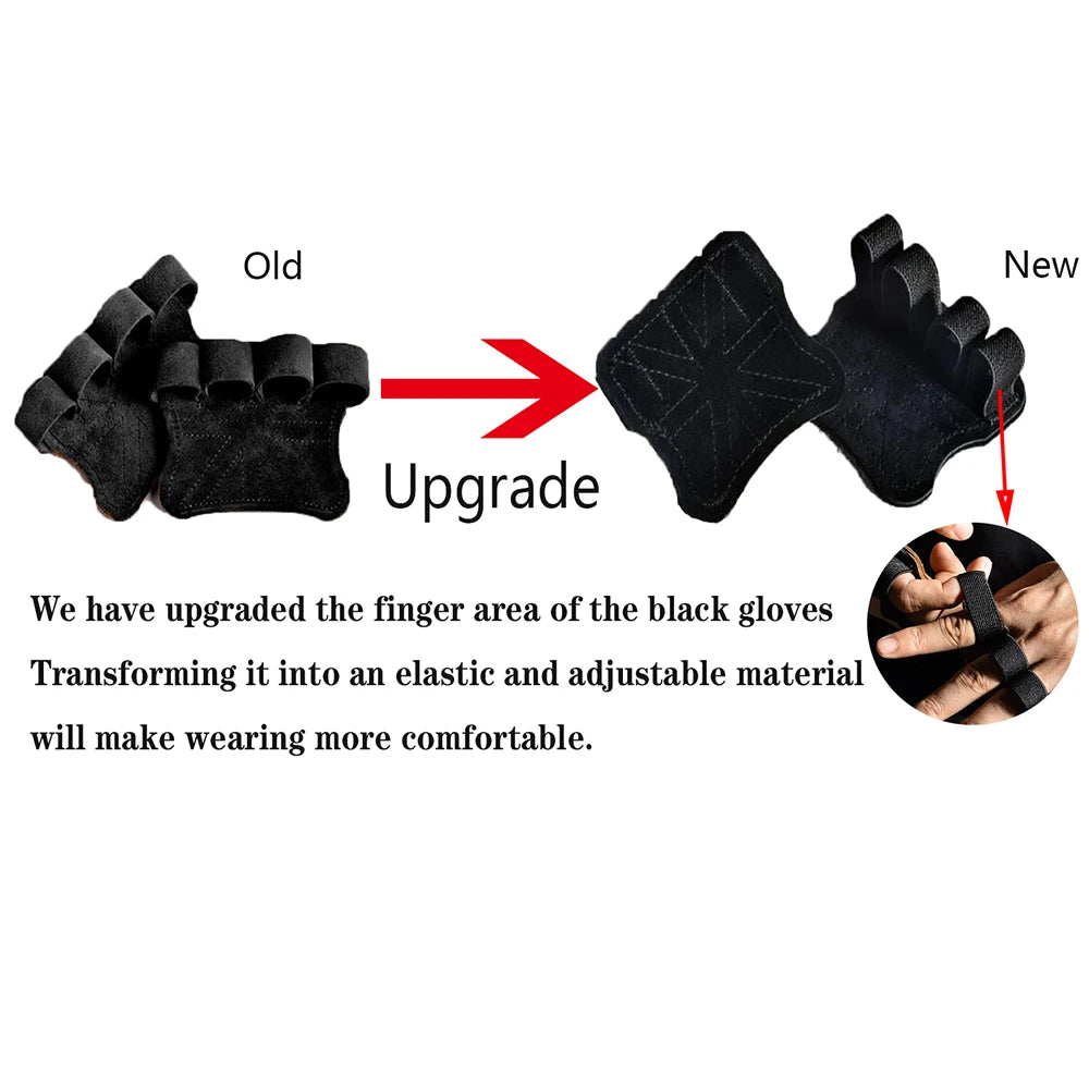 Sterke Leren Trainingshandschoenen voor Optimale Grip en Comfort