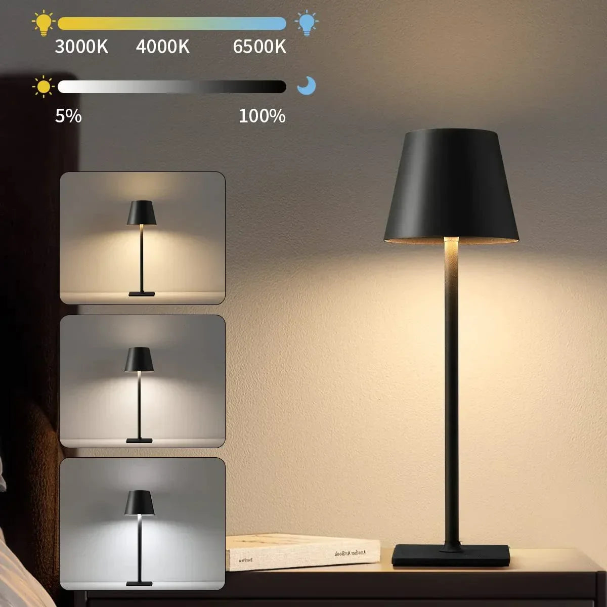 Luxueuze Draadloze LED Lamp: Stijlvolle Verlichting voor Elke Ruimte