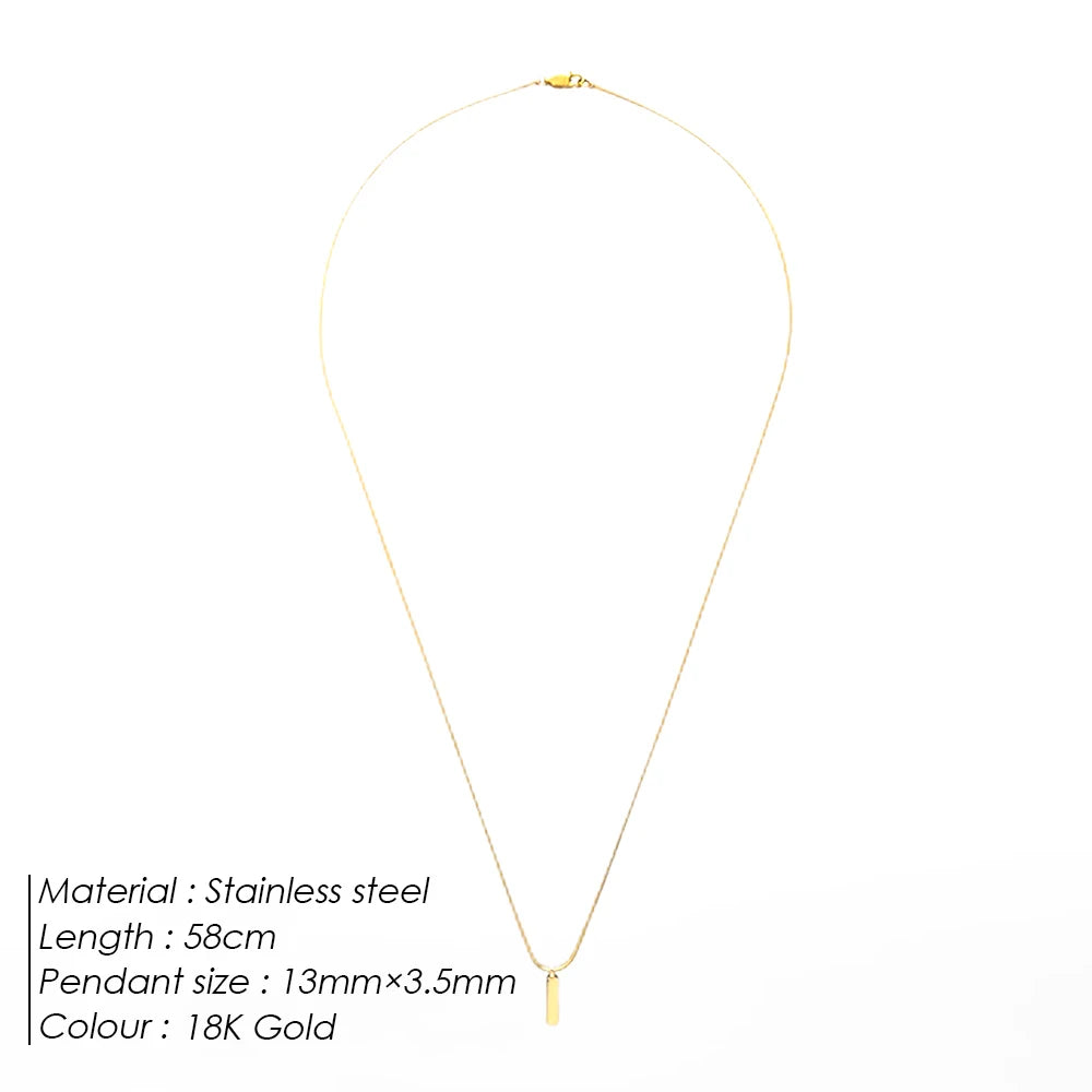 Stijlvolle Minimalistische Hanger Ketting voor Elke Gelegenheid