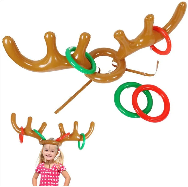 Kerst Reindeer Hoed Ring Werp Spel - Gezellige Activiteit voor het Gezin!