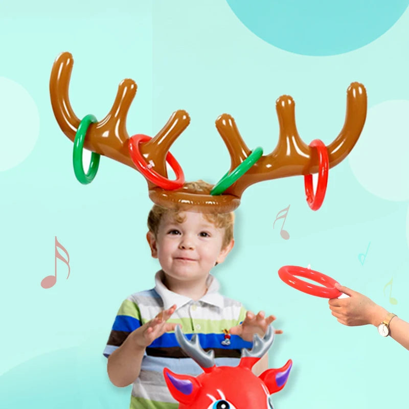 Kerst Reindeer Hoed Ring Werp Spel - Gezellige Activiteit voor het Gezin!