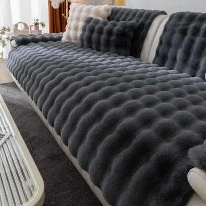 Luxueuze Plush Sofa Cover - Stijlvolle Bescherming en Comfort!