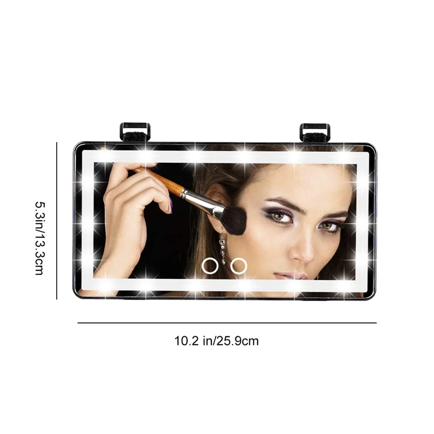 LuxeLook Spiegel | Verlichte Auto Make-up Spiegel